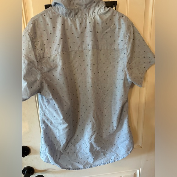 Molokai Surf Co Men's Gray Short Sleeve Button Down Hawaiian Shirt - Size l - Picture 5 of 7